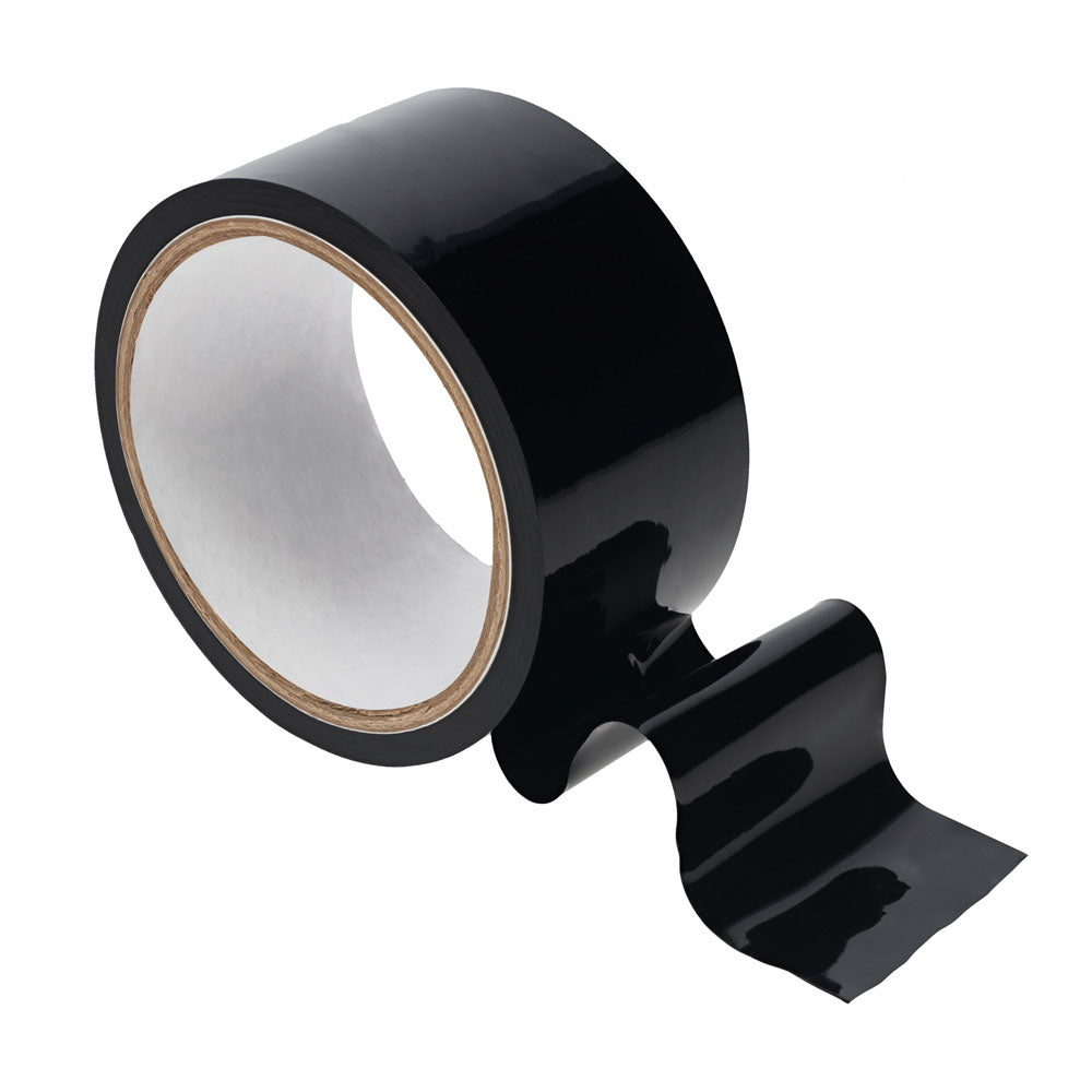 OUCH! PVC Non-Stick Tape - Black - Black Bondage Tape - 20 metre Length Shots Toys