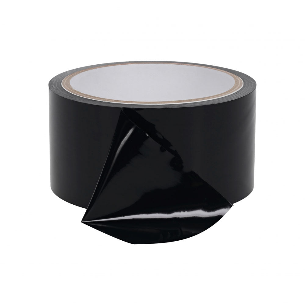 OUCH! PVC Non-Stick Tape - Black - Black Bondage Tape - 20 metre Length Shots Toys