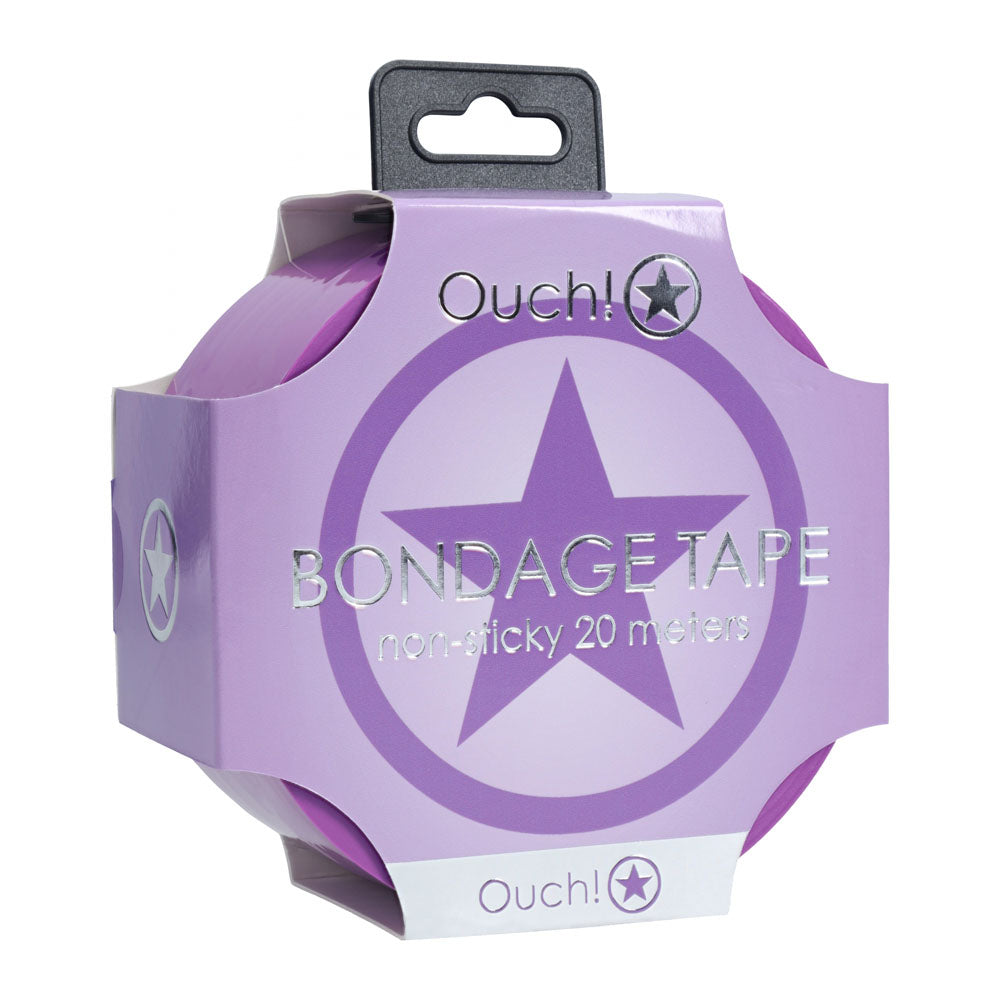 OUCH! PVC Non-Stick Tape - Purple - Purple Bondage Tape - 20 metre Length Shots Toys