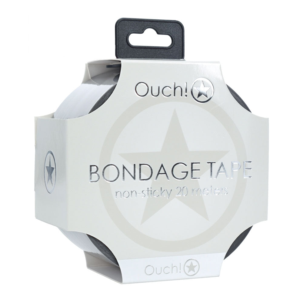 OUCH! PVC Non-Stick Tape - Silver - Silver Bondage Tape - 20 metre Length Shots Toys