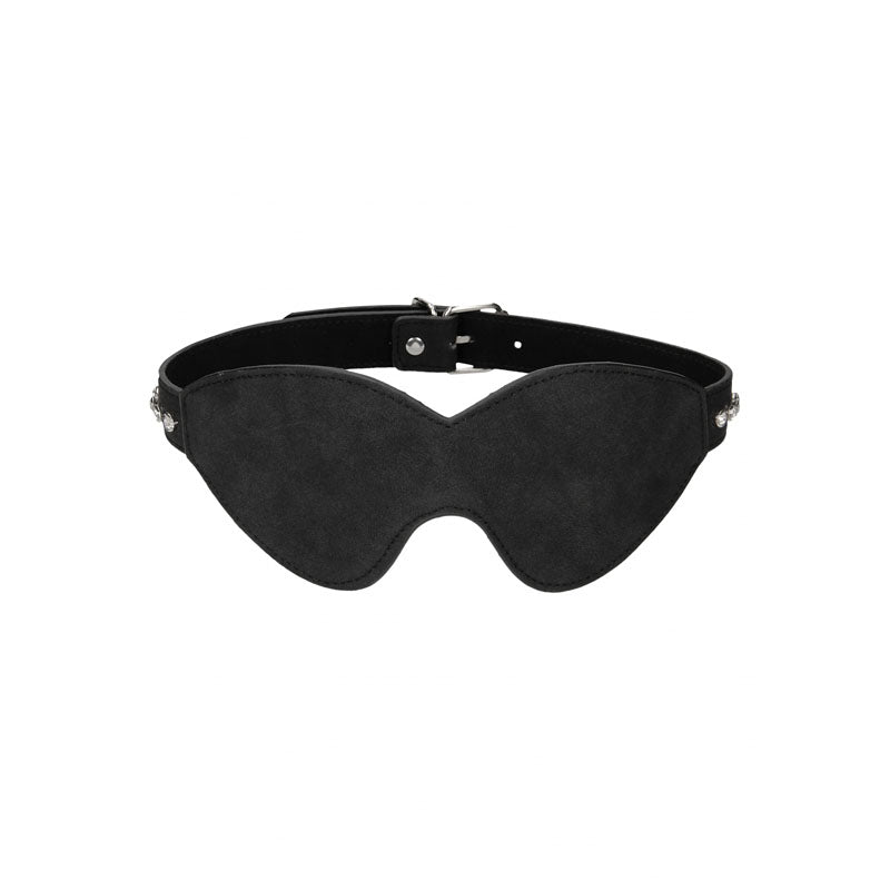OUCH! Diamond Studded Eye-Mask - Black Eye Mask Shots Toys