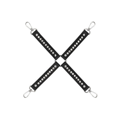 OUCH! Diamond Studded Hogtie - Black Restraint Shots Toys