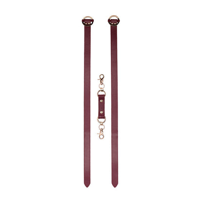 OUCH! Halo - Thigh Cuffs - Burgundy Leg Restraints Shots Toys
