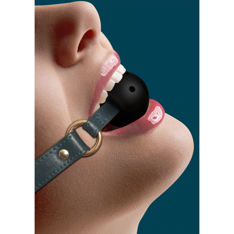OUCH! Halo - Breathable Ball Gag - Green Mouth Restraint Shots Toys