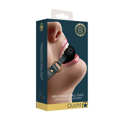 OUCH! Halo - Breathable Ball Gag - Green Mouth Restraint Shots Toys