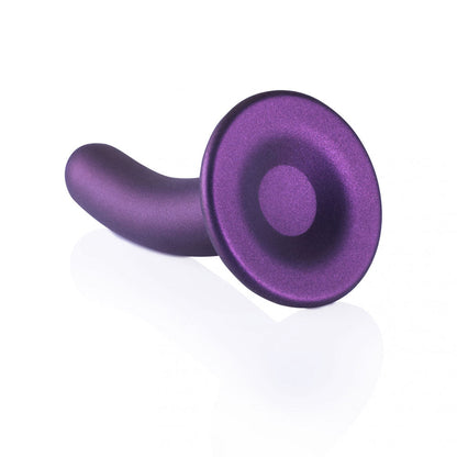 OUCH! Smooth Silicone G-Spot Dildo - 6'' / 14.5 cm - Metallic Purple 14.5 cm Dildo Shots Toys