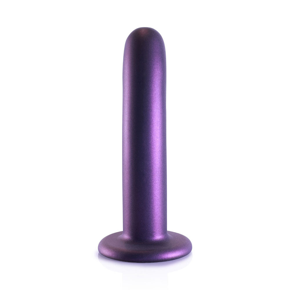 OUCH! Smooth Silicone G-Spot Dildo - 6'' / 14.5 cm - Metallic Purple 14.5 cm Dildo Shots Toys