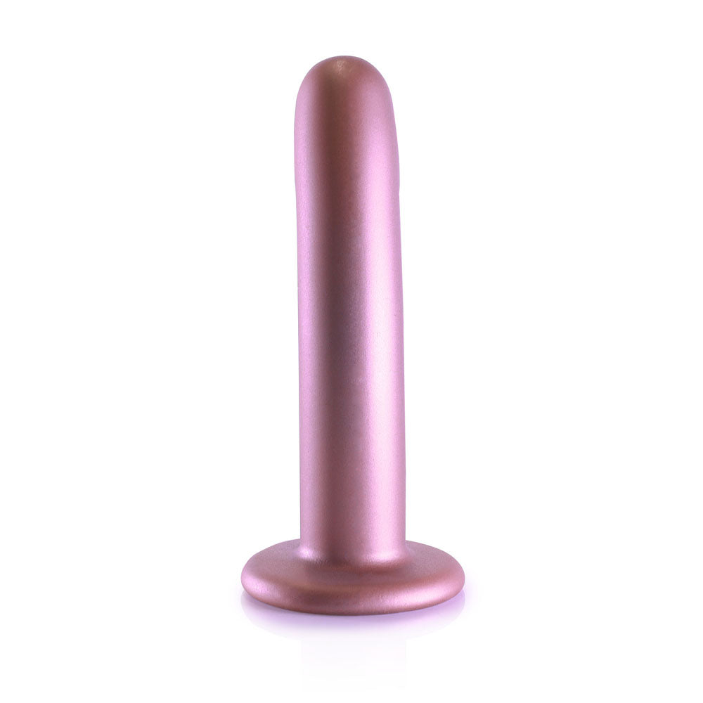 OUCH! Smooth Silicone G-Spot Dildo - 6'' / 14.5 cm - Rose Gold 14.5 cm Dildo Shots Toys