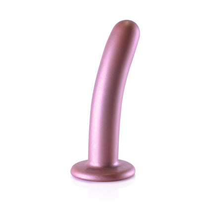 OUCH! Smooth Silicone G-Spot Dildo - 6'' / 14.5 cm - Rose Gold 14.5 cm Dildo Shots Toys