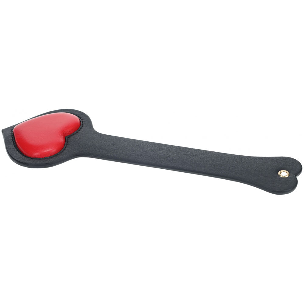 OUCH! Milan Collection - Paddle - Black/Red Heart Paddle Shots Toys
