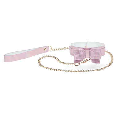 OUCH! Paris Collection - Collar with Leash - Pink Restraint Shots Toys