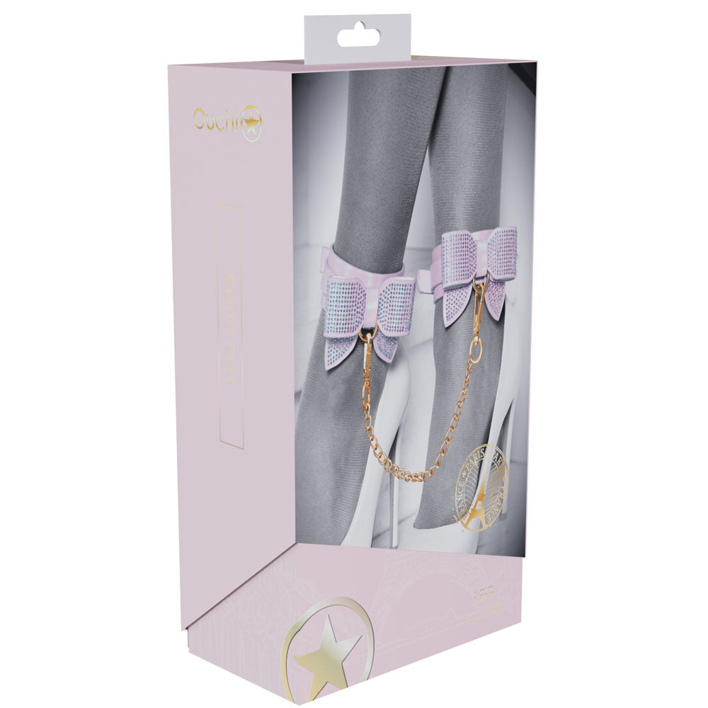 OUCH! Paris Collection - Leg Cuffs - Pink Restraints Shots Toys