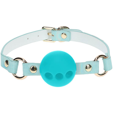 OUCH! Paris Collection - Silicone Ball Gag - Baby Blue Breatheable Mouth Restraint Shots Toys
