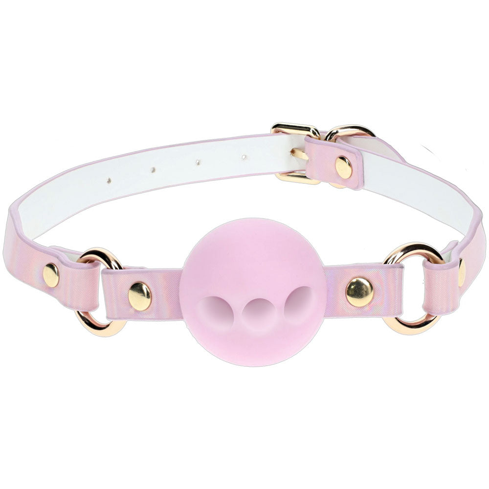 OUCH! Paris Collection - Silicone Ball Gag - Pink Breatheable Mouth Restraint Shots Toys