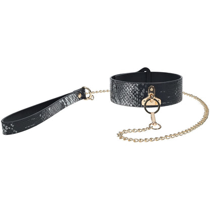OUCH! Florence Collection - Collar with Leash - Black Restraint Shots Toys