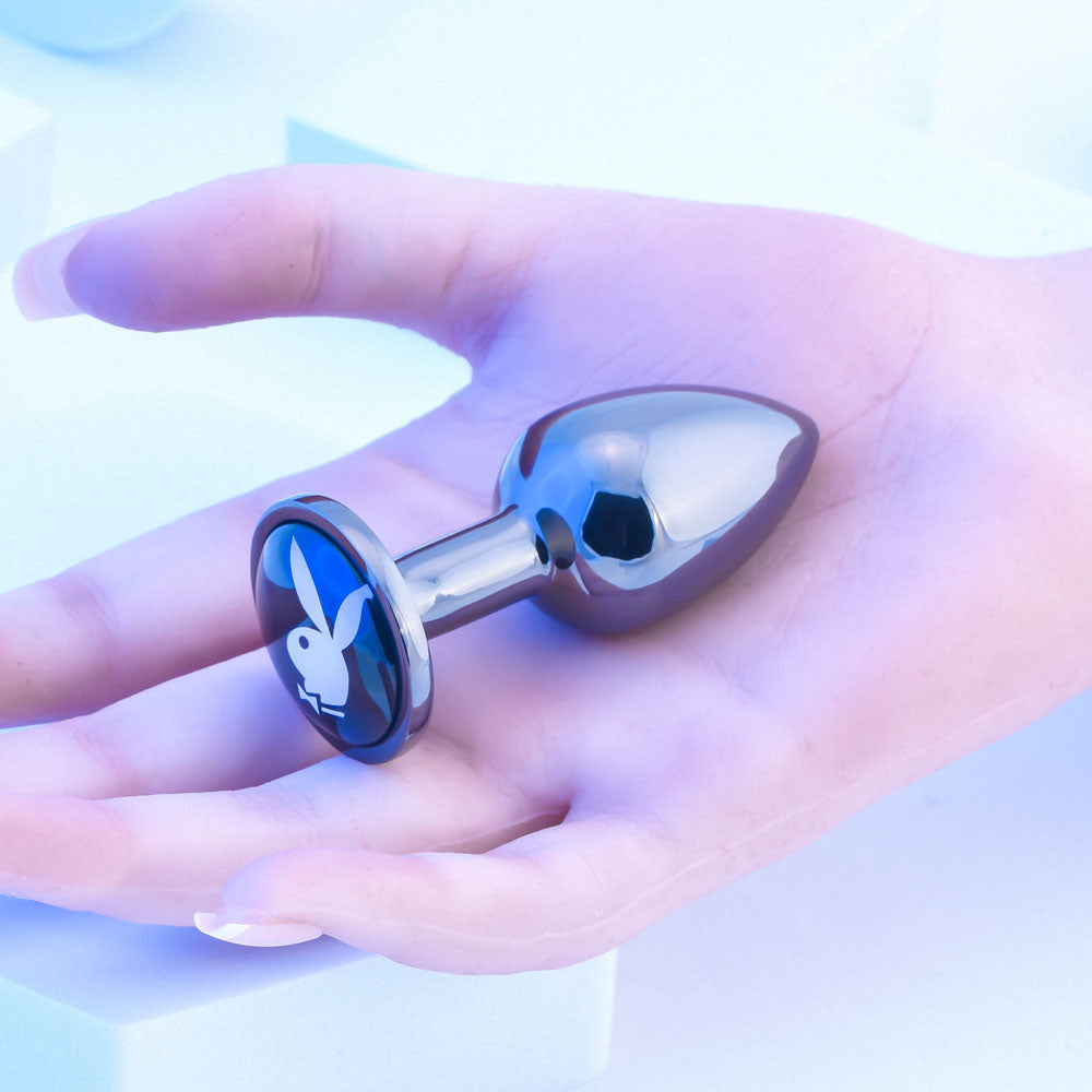 Playboy Pleasure TUX - Small - Metal 7.4 cm Small Butt Plug Playboy Pleasure