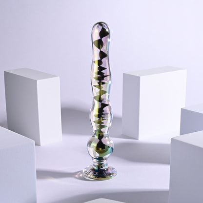 Playboy Pleasure JEWELS WAND - Clear Glass 20.3 cm Dildo Playboy Pleasure