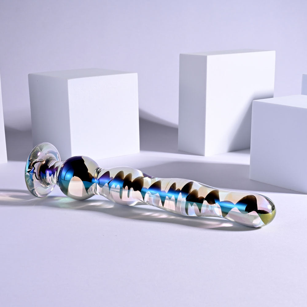 Playboy Pleasure JEWELS WAND - Clear Glass 20.3 cm Dildo Playboy Pleasure