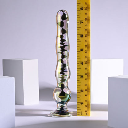 Playboy Pleasure JEWELS WAND - Clear Glass 20.3 cm Dildo Playboy Pleasure