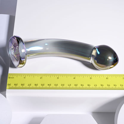Playboy Pleasure JEWELS KING - Clear Glass 16.3 cm Dildo Playboy Pleasure
