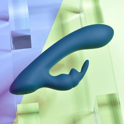 Playboy Pleasure LIL RABBIT - Deep Teal 14.6 cm USB Rechargeable Rabbit Vibrator Playboy