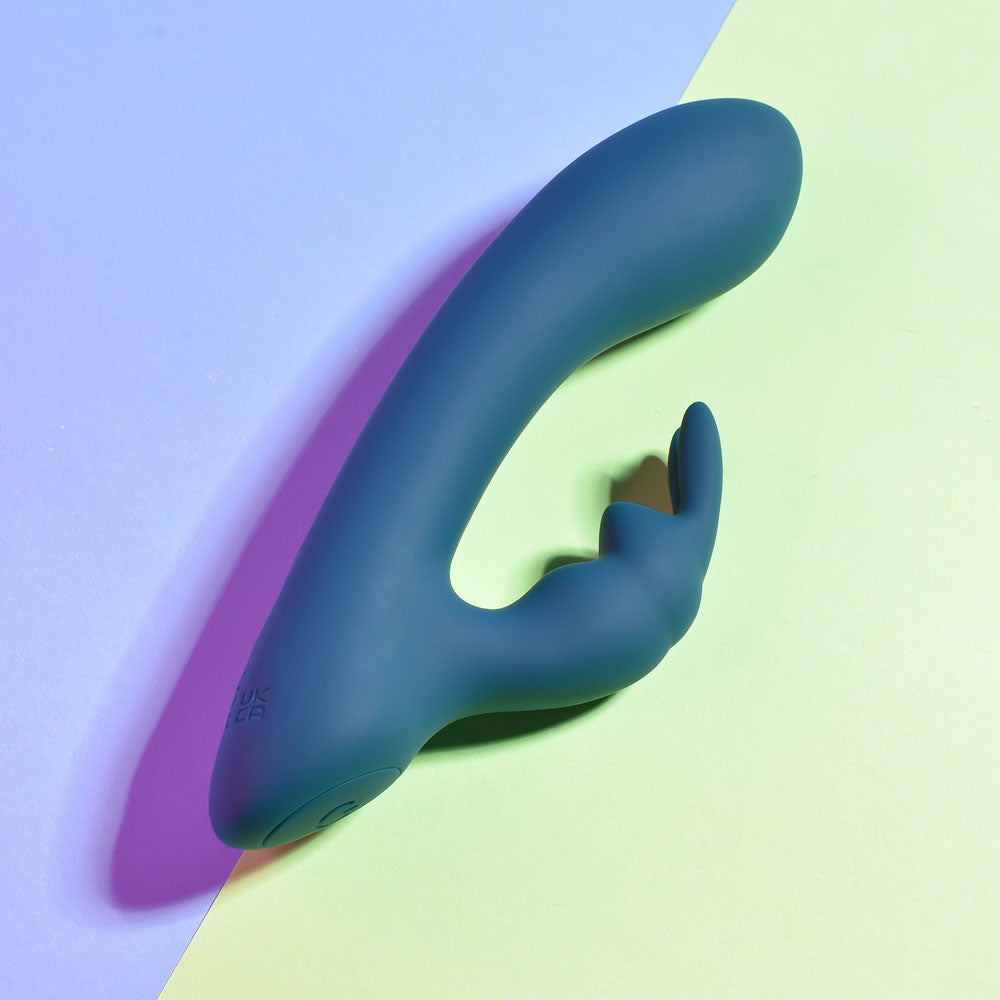 Playboy Pleasure LIL RABBIT - Deep Teal 14.6 cm USB Rechargeable Rabbit Vibrator Playboy