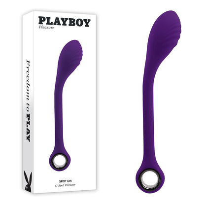 Playboy Pleasure SPOT ON - Purple 22.6 cm USB Rechargeable Poseable G-Spot Vibrator Playboy Pleasure