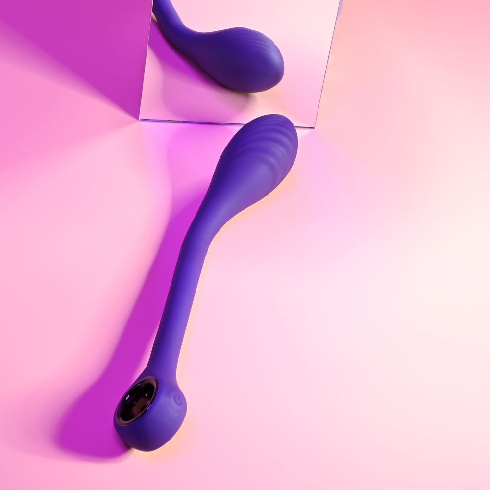 Playboy Pleasure SPOT ON - Purple 22.6 cm USB Rechargeable Poseable G-Spot Vibrator Playboy Pleasure
