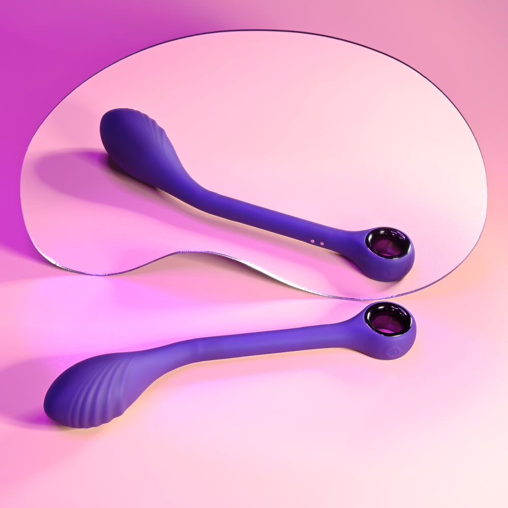 Playboy Pleasure SPOT ON - Purple 22.6 cm USB Rechargeable Poseable G-Spot Vibrator Playboy Pleasure