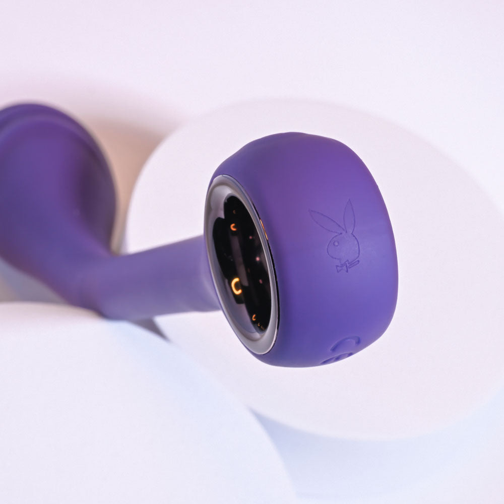 Playboy Pleasure SPOT ON - Purple 22.6 cm USB Rechargeable Poseable G-Spot Vibrator Playboy Pleasure