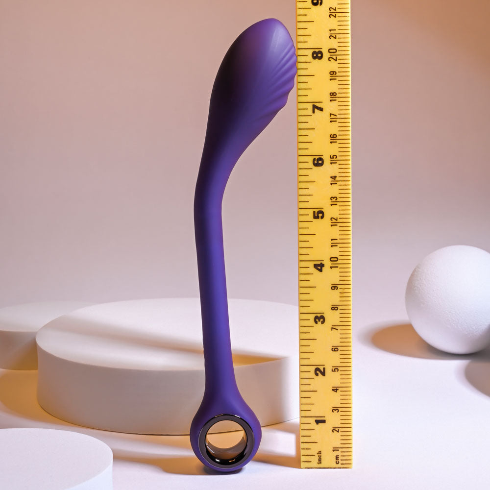Playboy Pleasure SPOT ON - Purple 22.6 cm USB Rechargeable Poseable G-Spot Vibrator Playboy Pleasure