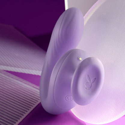 Playboy Pleasure REV ME UP - Purple USB Rechargeable Dual Motor Curved Vibrator Playboy Pleasure
