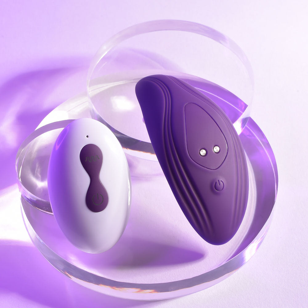 Playboy Pleasure OUR LITTLE SECRET - Purple USB Rechargeable Panty Vibrator with Wireless Remote Control Playboy Pleasure