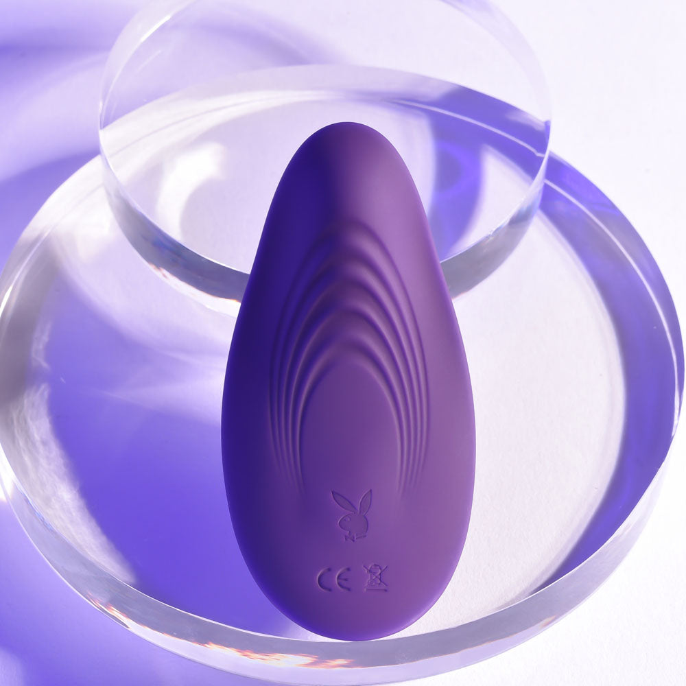 Playboy Pleasure OUR LITTLE SECRET - Purple USB Rechargeable Panty Vibrator with Wireless Remote Control Playboy Pleasure