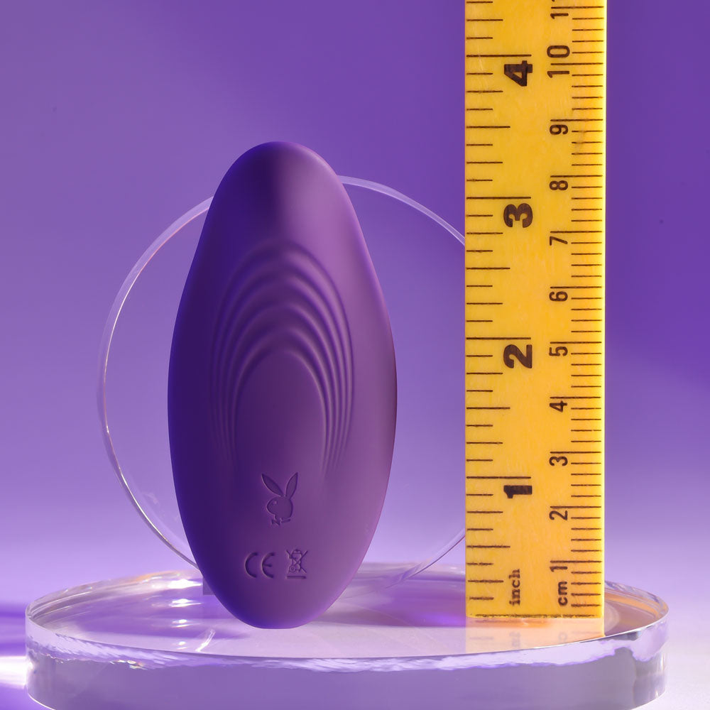 Playboy Pleasure OUR LITTLE SECRET - Purple USB Rechargeable Panty Vibrator with Wireless Remote Control Playboy Pleasure
