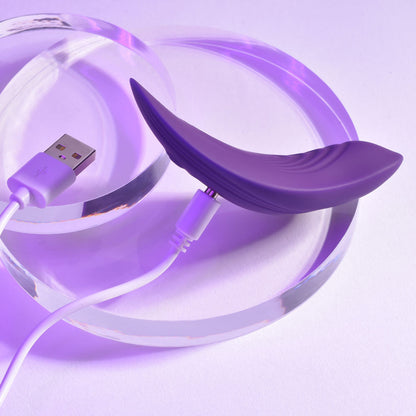 Playboy Pleasure OUR LITTLE SECRET - Purple USB Rechargeable Panty Vibrator with Wireless Remote Control Playboy Pleasure
