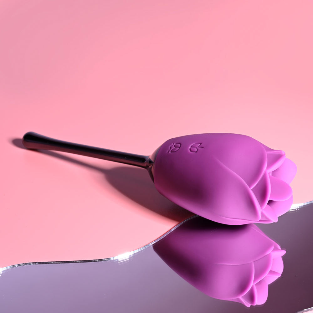 Playboy Pleasure PETAL - Purple USB Rechargeable Flicking Stimulator Playboy Pleasure