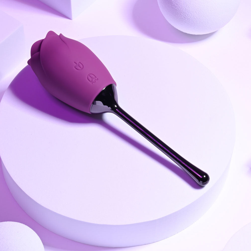 Playboy Pleasure PETAL - Purple USB Rechargeable Flicking Stimulator Playboy Pleasure