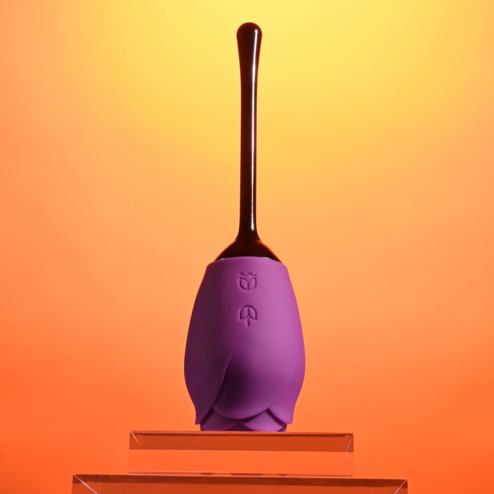 Playboy Pleasure PETAL - Purple USB Rechargeable Flicking Stimulator Playboy Pleasure