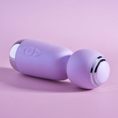 Playboy Pleasure ROYAL MINI - Lilac 12.5 cm USB Rechargeable Mini Wand Vibrator Playboy Pleasure