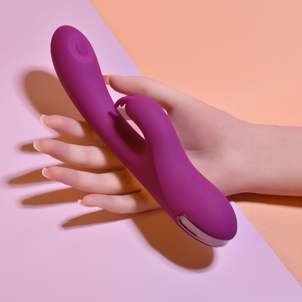 Playboy Pleasure THUMPER - Purple 21.9 cm USB Rechargeable Rabbit Vibrator Playboy Pleasure