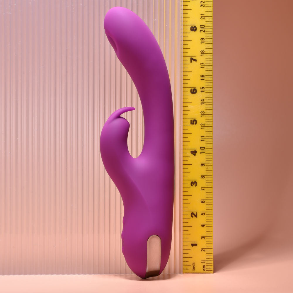 Playboy Pleasure THUMPER - Purple 21.9 cm USB Rechargeable Rabbit Vibrator Playboy Pleasure