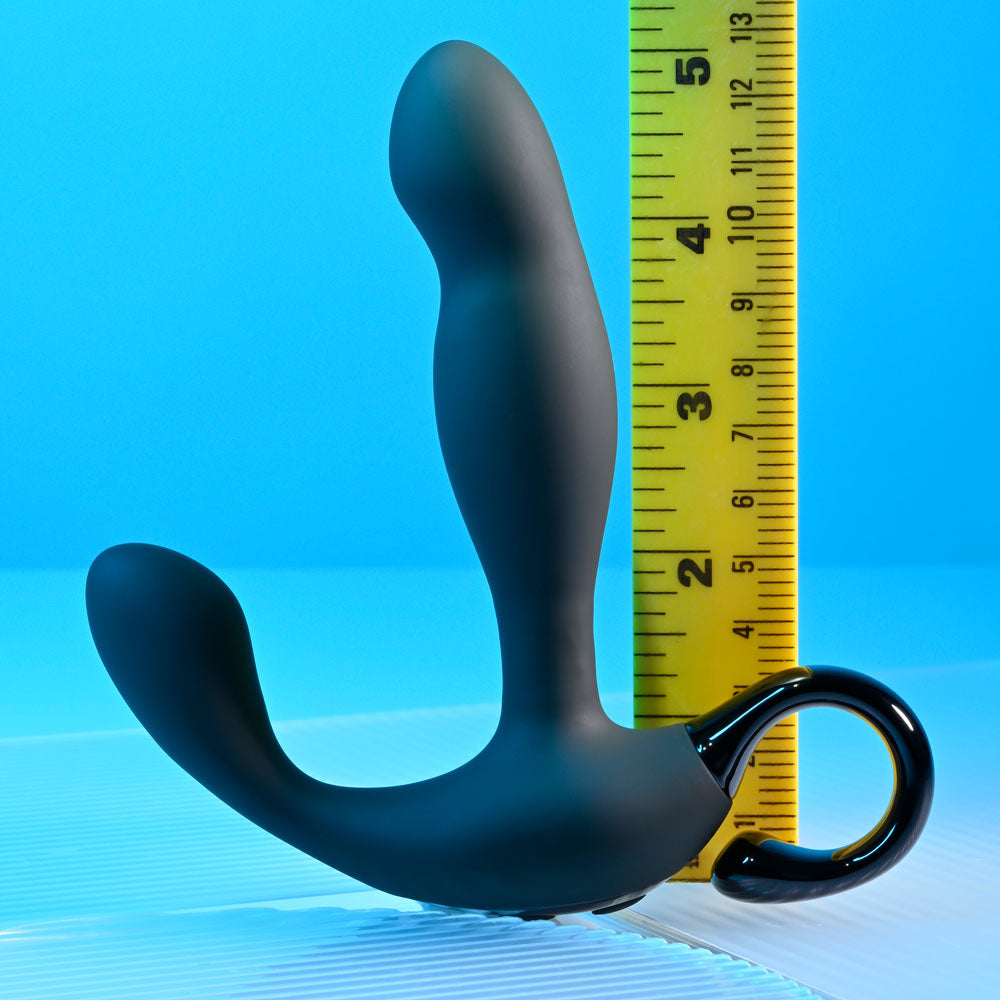 Playboy Pleasure COME HITHER - Black 13.2 cm USB Rechargeable Vibrating Prostate Massager with Wireless Remote Control Playboy Pleasure