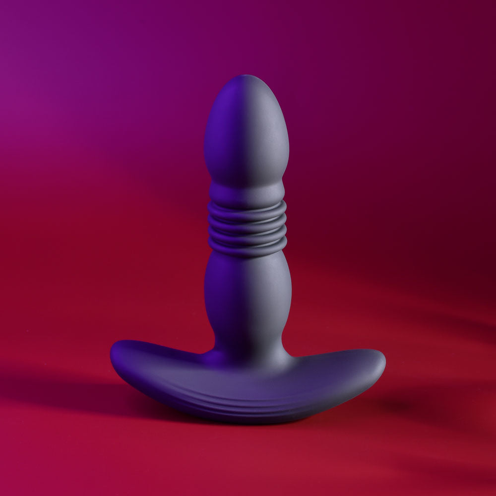 Playboy Pleasure TRUST THE THRUST - Black 13.7 cm USB Rechargeable Thrusting Butt Plug with Wireless Remote Playboy Pleasure