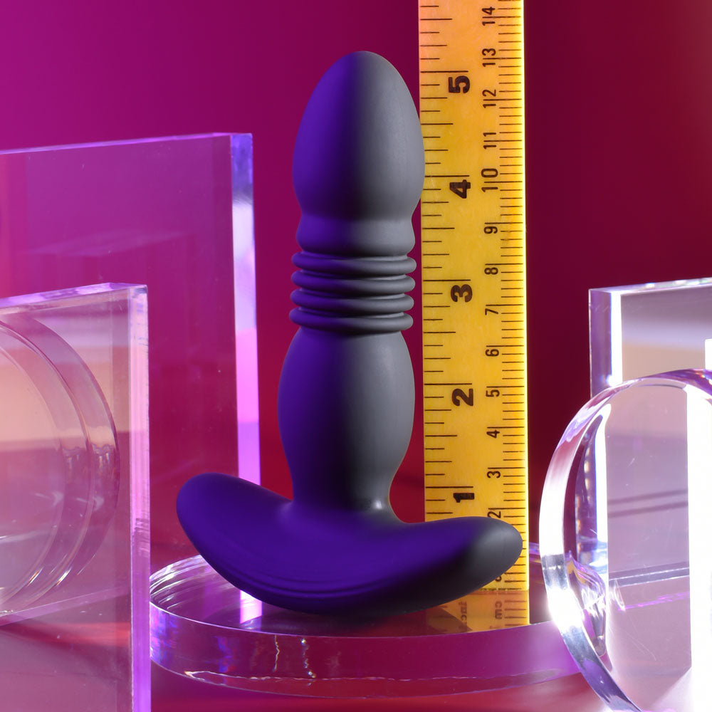Playboy Pleasure TRUST THE THRUST - Black 13.7 cm USB Rechargeable Thrusting Butt Plug with Wireless Remote Playboy Pleasure