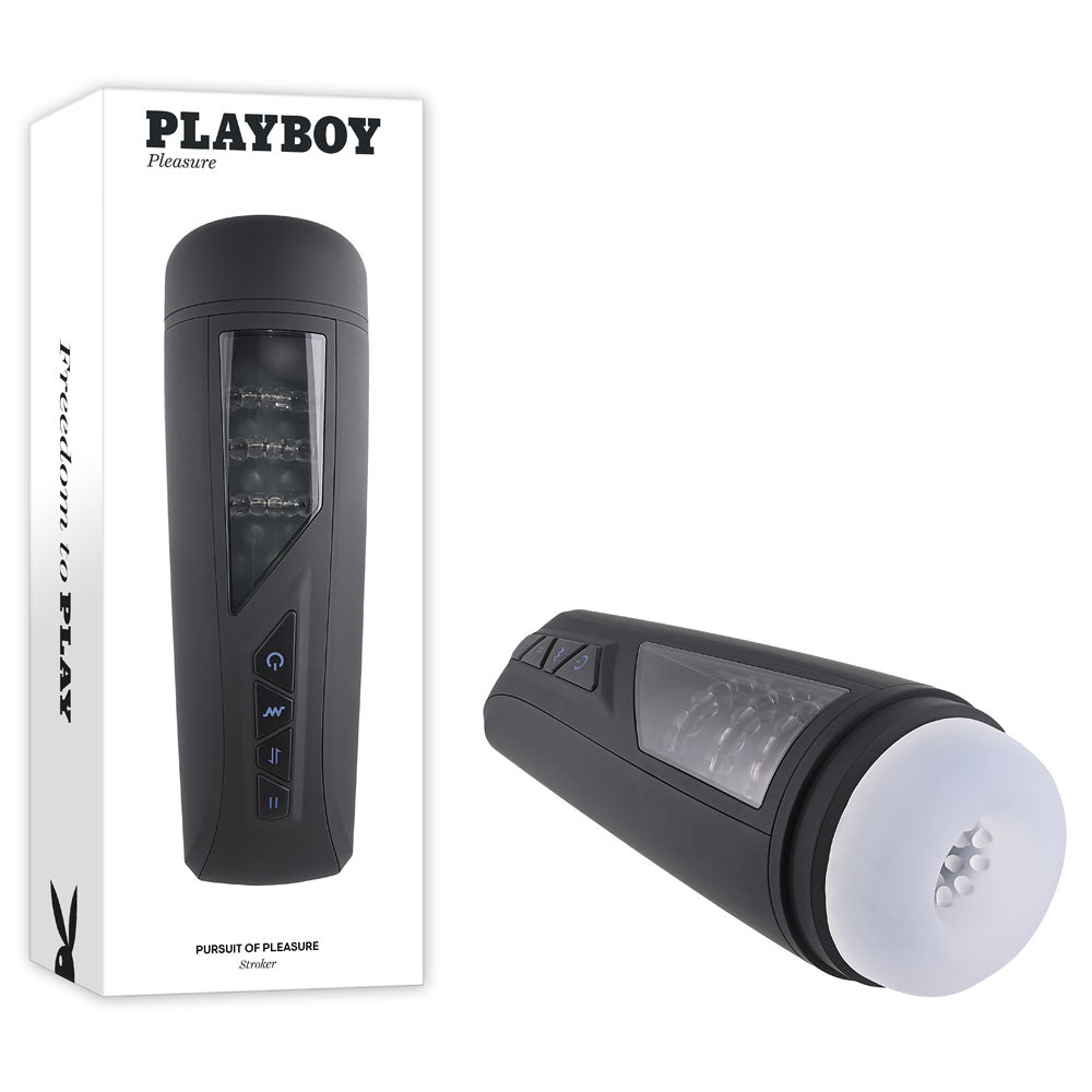 Playboy Pleasure PURSUIT OF PLEASURE - USB Rechargeable Vibrating Stroker Playboy Pleasure