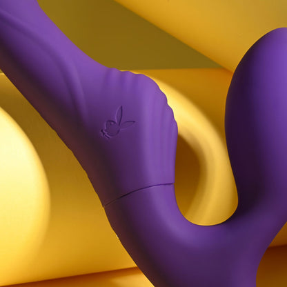 Playboy Pleasure HUG IT OUT - Purple 29 cm USB Rechargeable Strapless Strap-On Playboy Pleasure