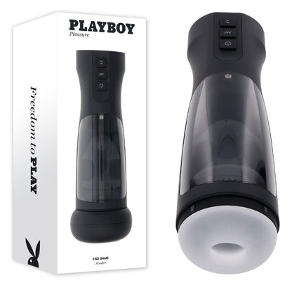 Playboy Pleasure END GAME - USB Rechargeable Vibrating & Self Sanitising Stroker Playboy Pleasure