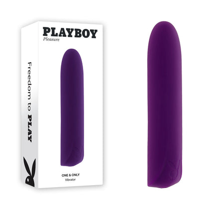 Playboy Pleasure ONE & ONLY - Purple 12 cm USB Rechargeable Bullet Playboy Pleasure