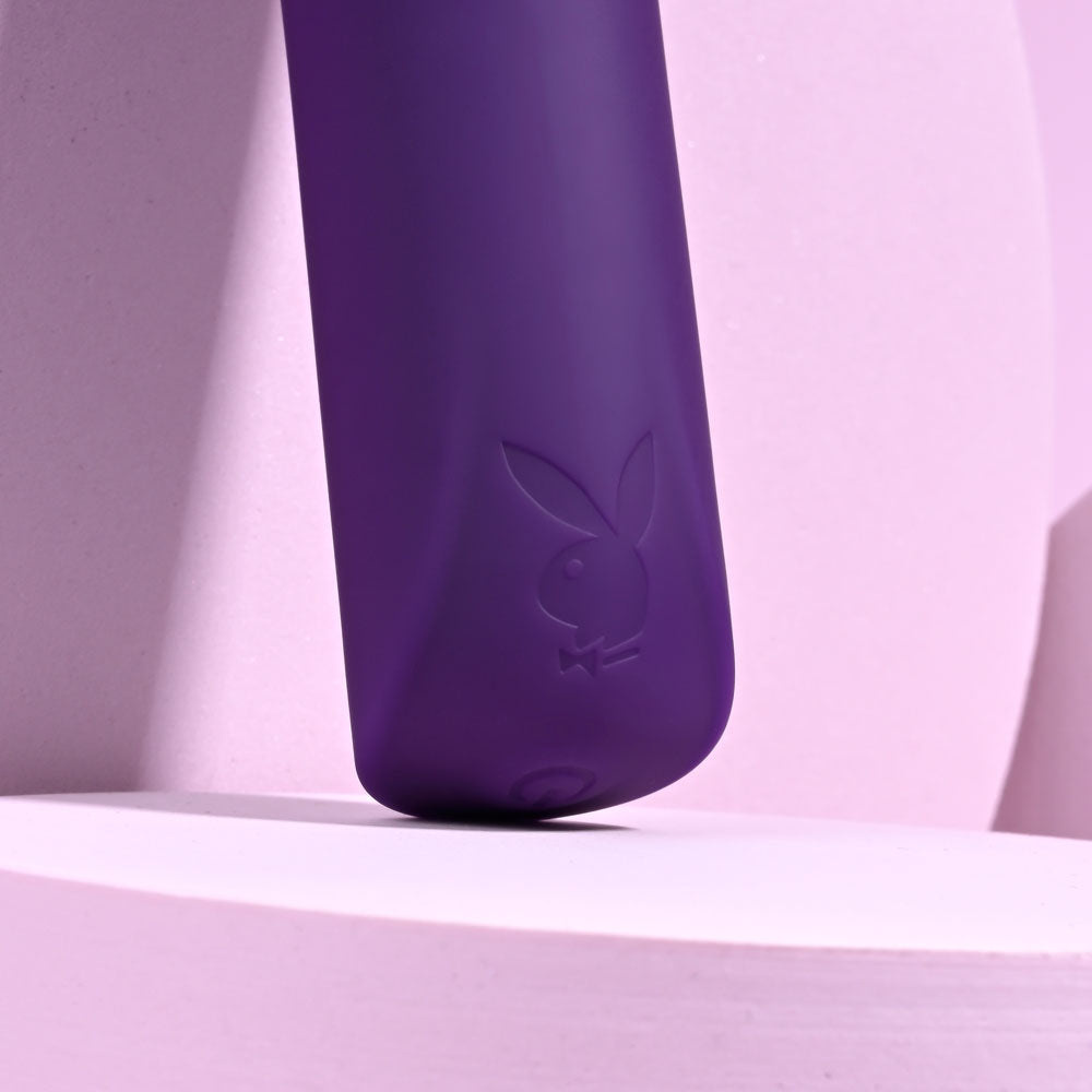 Playboy Pleasure ONE & ONLY - Purple 12 cm USB Rechargeable Bullet Playboy Pleasure